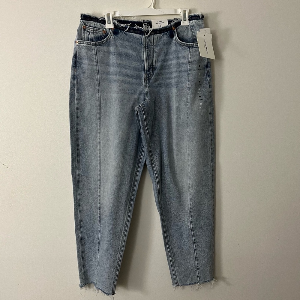 NWT Lucky Brand High Waisted Distressed Jeans Size 14, Size 32